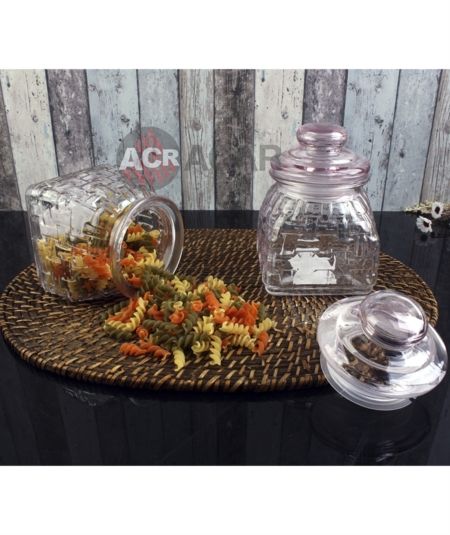 Acar | Köşeli Cam Kavanoz 0,7 Lt