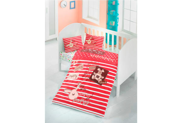 VictoriaHome Nevresim Takımı | Kırmızı | Ayıcıklı | VH-Friends-100x135