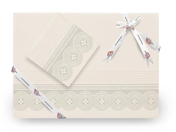 Birella Lux Duvet Cover Set Cream