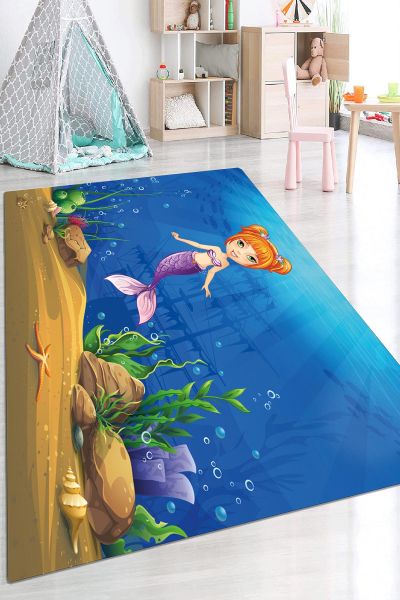 Birkilim Yıkanabilir Dekoratif Halı İpeksi Kaymaz Taban | MLN-IP-HP-627