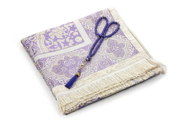 Luxury Light Color Ottoman Chenille Prayer Prayer Rosary Gift Lilac