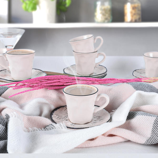 Keramika | Line 12 Parça 6 Kişilik Kahve Takımı