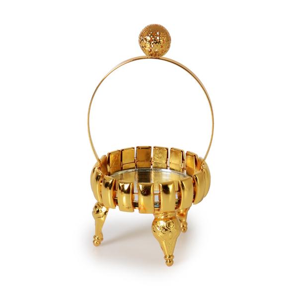 TURKISH DELIGHT CHAIN BASKET GOLD 5,5CM | SILK-PRH046