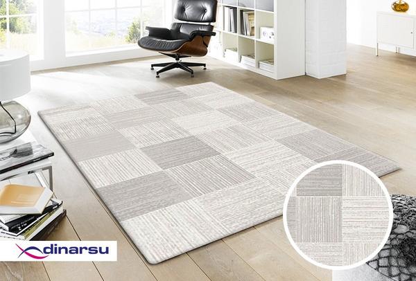 Dinarsu Sultan Kareli Halı | Bej | 8900-70-Beige