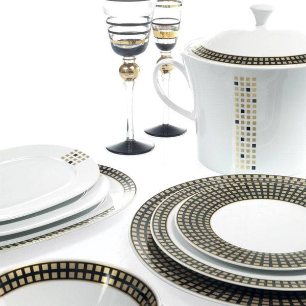 Kütahya Porselen İris 97 Parça Desen Yemek Takımı | Yuvarlak | 12 Kişilik | 4317