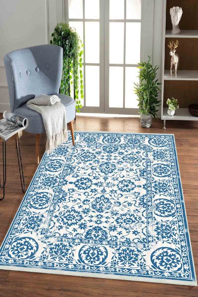 Birkilim Yıkanabilir Dekoratif Halı İpeksi Kaymaz Taban | MLN-IP-HK-0157