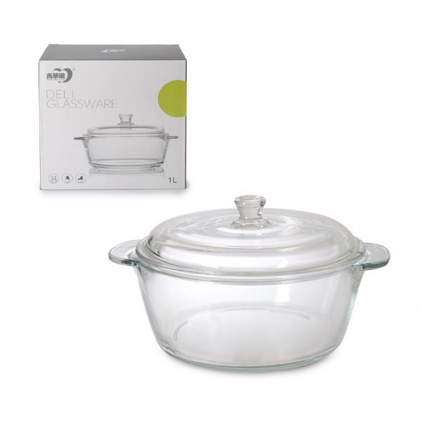 EB2008 / L1 GLASBEDECKTER KOCHER 1 Liter | IPEK-12458