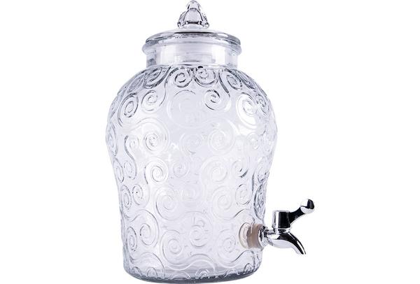 Dekonaz Cam Kapaklı Musluklu Şerbetlik 6 Litre | Srbt-6