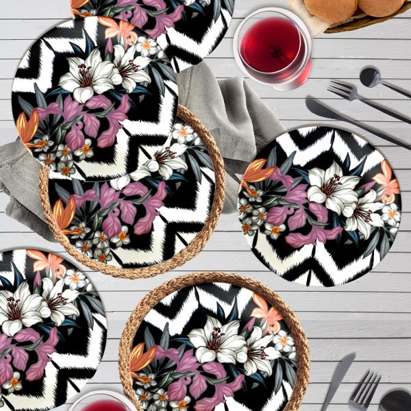 Purple Servis Tabağı 26 Cm 6 Adet - 17924 | Keramika