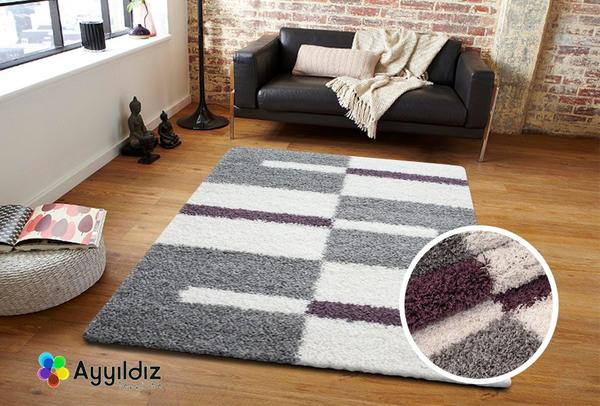 Ayyildiz Gala Shaggy Halı 100% PP Shaggy 30mm 2100gr | Lila | 2505Lila
