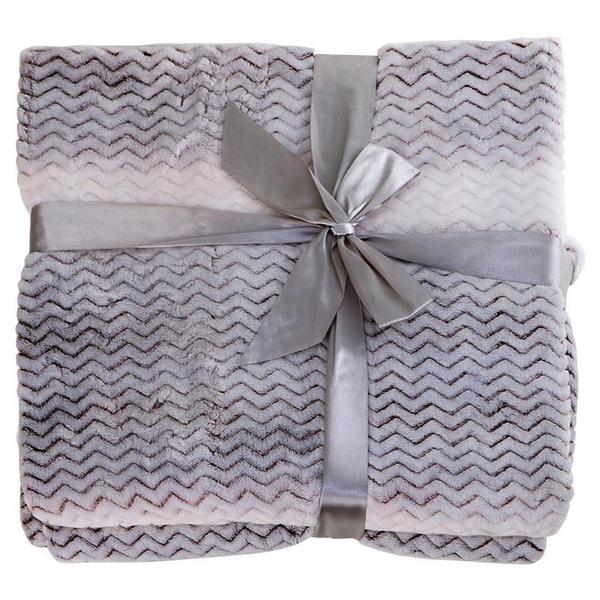 Bavary Yün Battaniye 130x170cm Beyaz Çizgi Kişilik