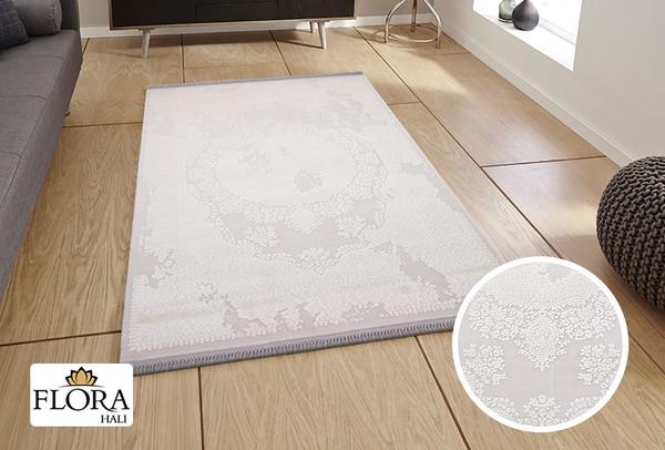 Flora Lavanta Collection Halı | Beyaz | F-1780B-White
