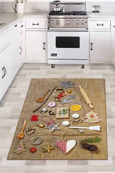 Birkilim Yıkanabilir İpeksi Kaymaz Taban Mutfak Halısı | MLN-IP-HT-306