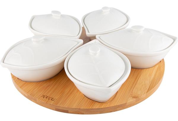 Hayal Kase Seti Kapaklı 6 Parça Kahvaltılı Çerezlik | Bambu Porselen | By-alz-p180248