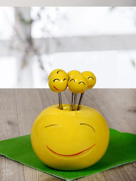 شوكة زيتون ايموجي مبتسم - MFK-0127 | ك +