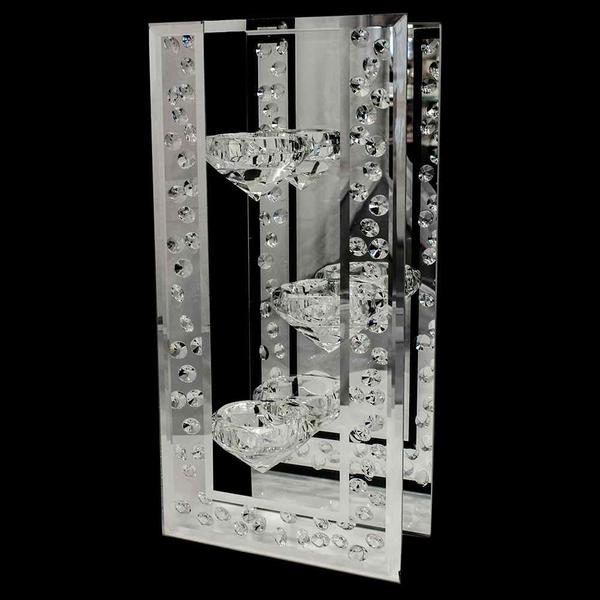 Dematex | Deko-Kerzenhalter | Kerzenständer | Silber | DM-11