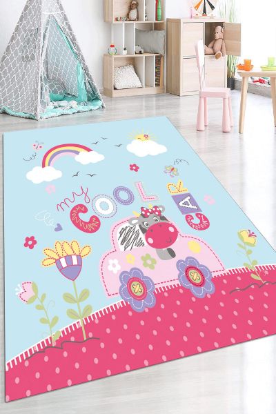 Birkilim Yıkanabilir Dekoratif Halı İpeksi Kaymaz Taban | MLN-IP-HP-632