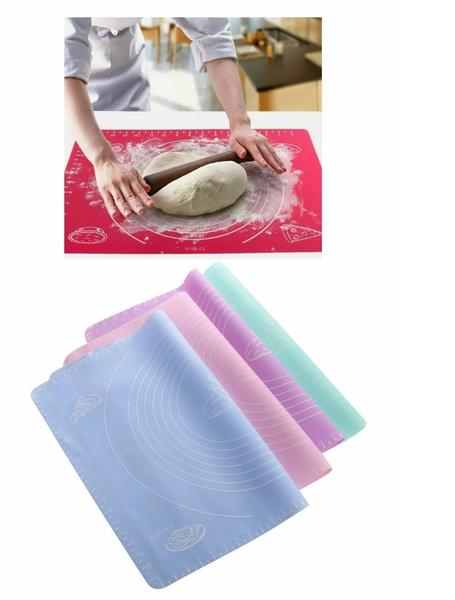 Tapis de pâte polyvalent mesuré en silicone Bayev - Couleur Asorti