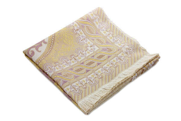 سجادة صلاة من الحرير بنفسجي