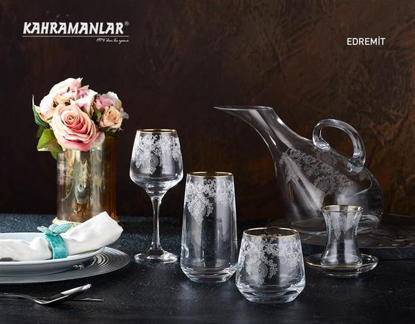 Edremit Gold 31 Parça Kristal Takim