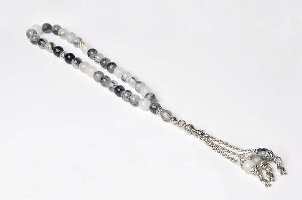 Chapelet en quartz rutile