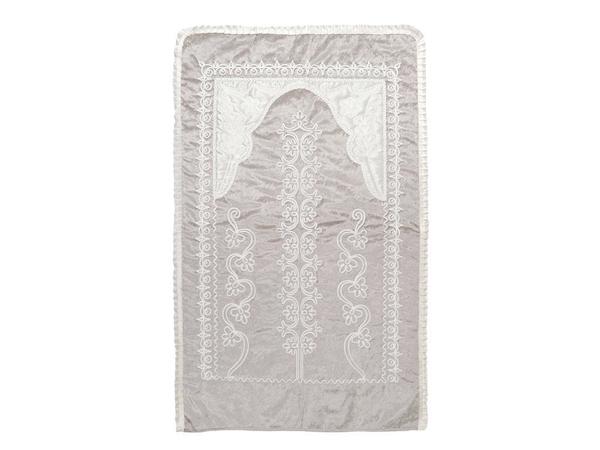 Kadife Style Laseli Lüx Seccade Gri