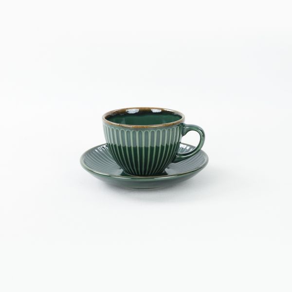 Zümrüt Myra Çay Fincan Takımı 12 Parça 6 Kişilik | Keramika