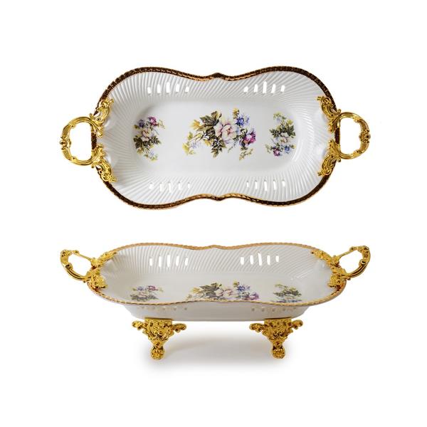 DY8119-13 33 سم أرجل معدنية بورسلين فاكهة | حرير -5518