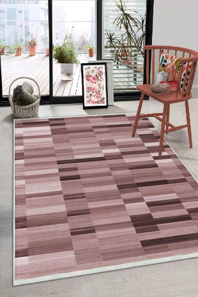 Birkilim Yıkanabilir Dekoratif Halı İpeksi Kaymaz Taban | MLN-IP-HS-201