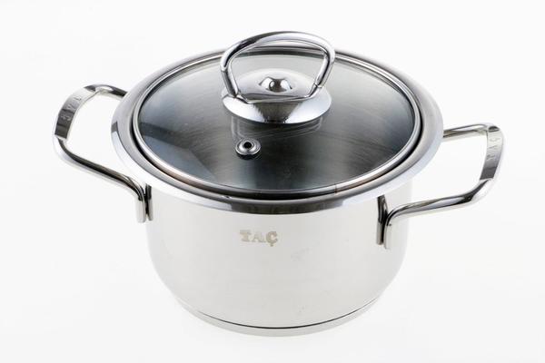 Taç Tencere Ø 12cm Paslanmaz Çelik | Gümüş | İndüksiyon | 4532