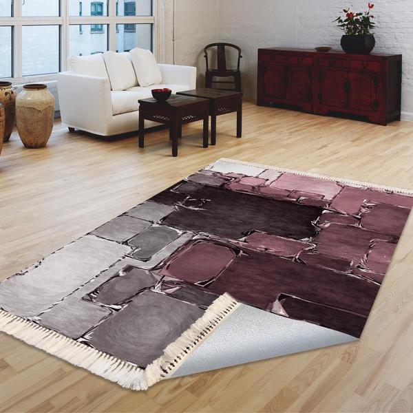 Milano Yıkanabilir Dekoratif Halı Kaymaz Taban | 8mm | MLN-DOT-HT722