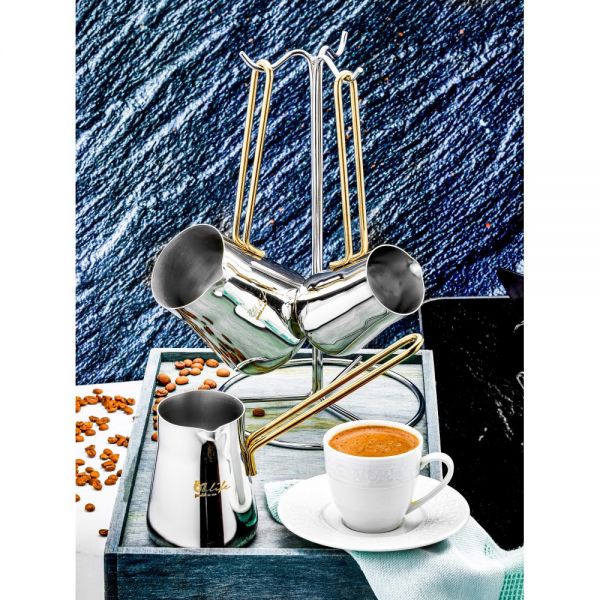 Öz Life | Gala Sade Gold Cezve Takımı 4 Parça