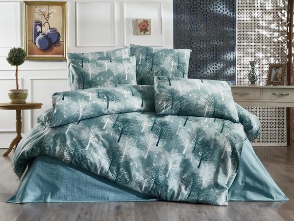 Ensemble housse de couette double Dowry Diyarı Çınar Vert