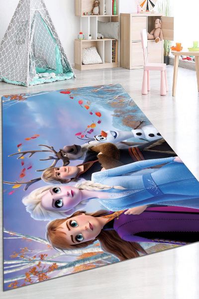 Birkilim Yıkanabilir Dekoratif Halı İpeksi Kaymaz Taban | MLN-IP-HP-648