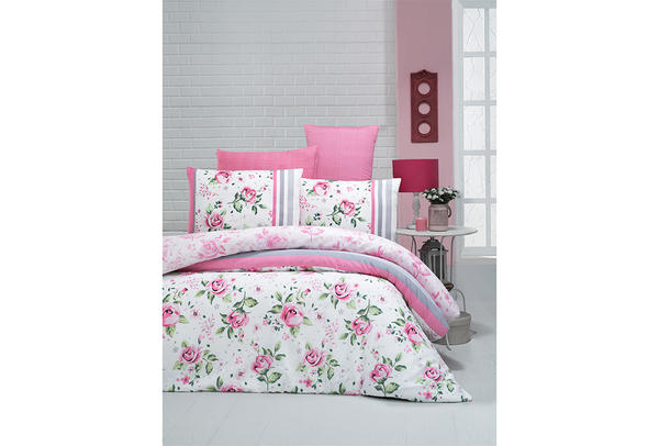 VictoriaHome Nevresim Takımı | Çiçekli | Pembe | Aslı | VH-ASLI-200x200