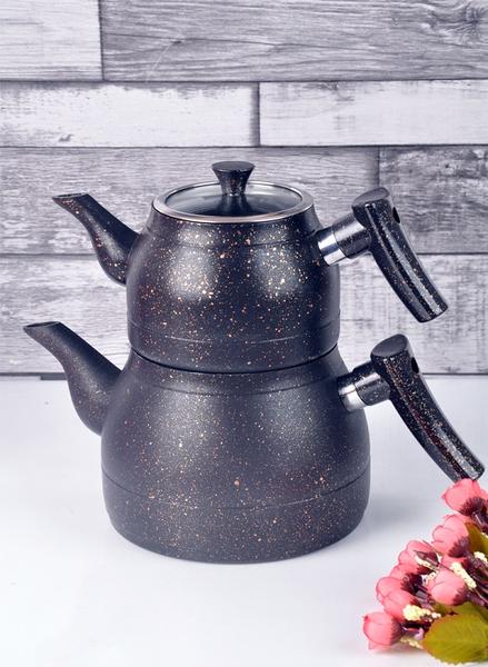 طقم إبريق شاي بايف جرانيت ملون (أسود) - 200459