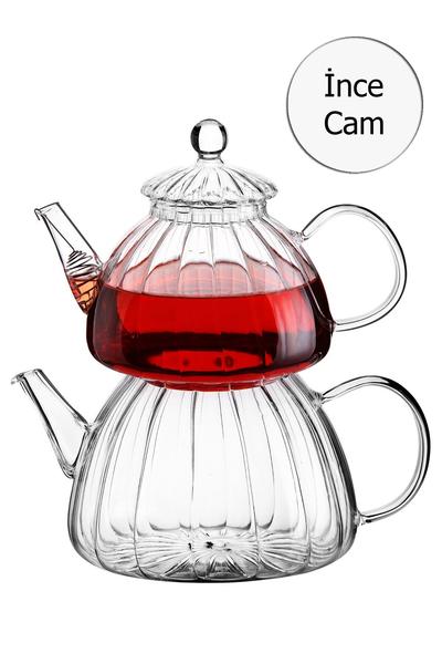 Borasilicate Glass Big Teapot Set