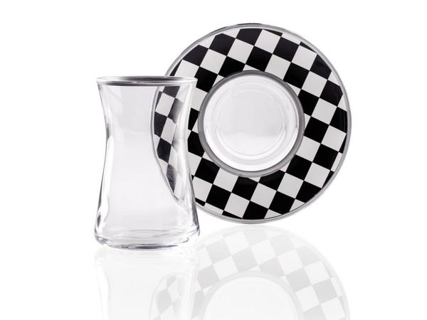 Taç Rotella 12 Parça Çay Seti | 6 Kişilik | Platin | TAC-6005