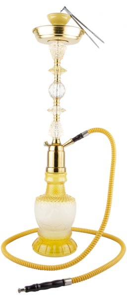 Dekonaz Büyük Boy Nargile Seti | Sarı | GP-0012