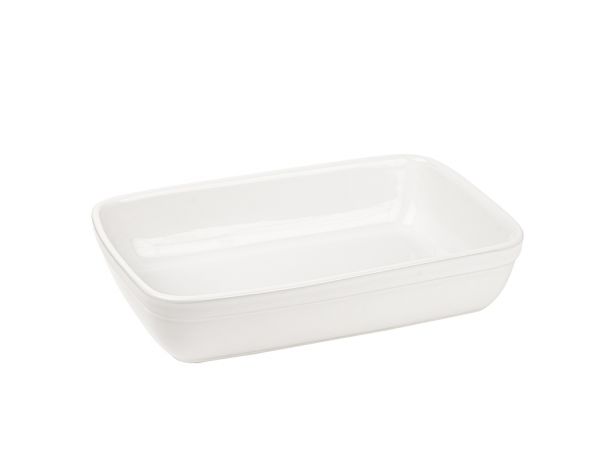 004-01-BOÎTE FOUR MARIA CÉRAMIQUE RECTANGULAIRE BLANC 28.5X19.5X6CM