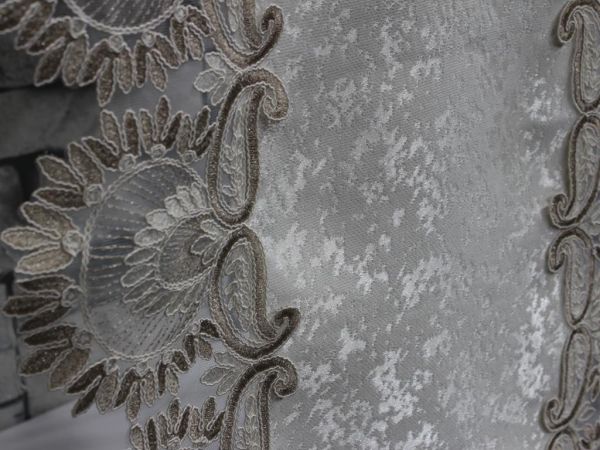 Nadide Nakışlı Yatak Odası Ve Salon Takımı Krem Cappucino