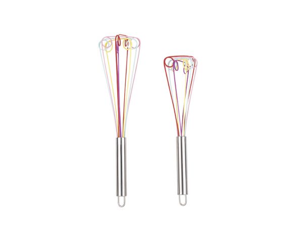 Tantitoni | Metal Saplı Renkli Silikon Çırpıcı Seti