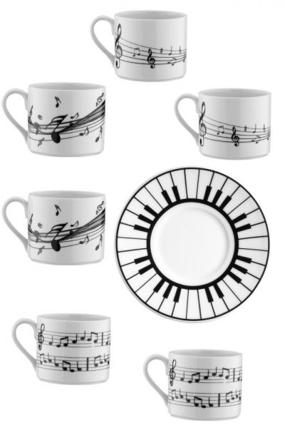 Kütahya Porselen Bitmeyen Senfoni Kahve Fincan Takımı