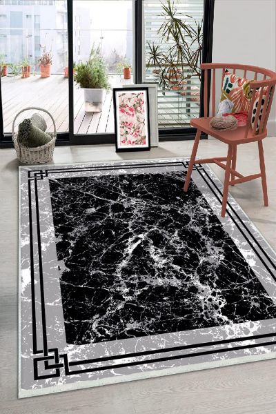 Birkilim Yıkanabilir Dekoratif Halı İpeksi Kaymaz Taban | MLN-IP-HS-298