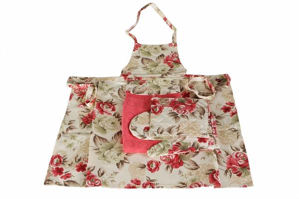 Mutfak Önlüğü Seti Coral 3 Adet