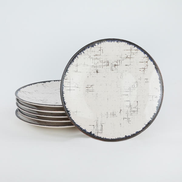 Line Cake Plate 20 Cm 6 Pièces - 19234 | Keramika