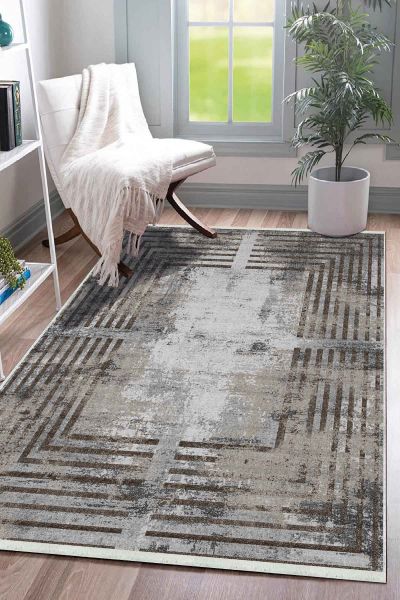 Birkilim Yıkanabilir Dekoratif Halı İpeksi Kaymaz Taban | MLN-IP-SD-295