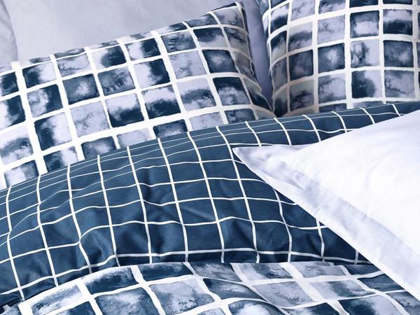 Ensemble de housse de couette double Cottonbox Minimal Palo Bleu