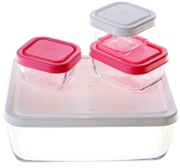 Paşabahçe Cam Saklama Kabı Seti Snow 4 Adet