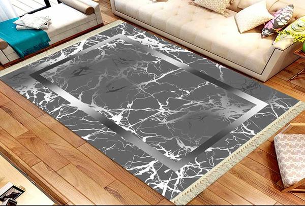 Roland 5'li Yıkanabilir Halı Seti | Gri | roland-3198-grey